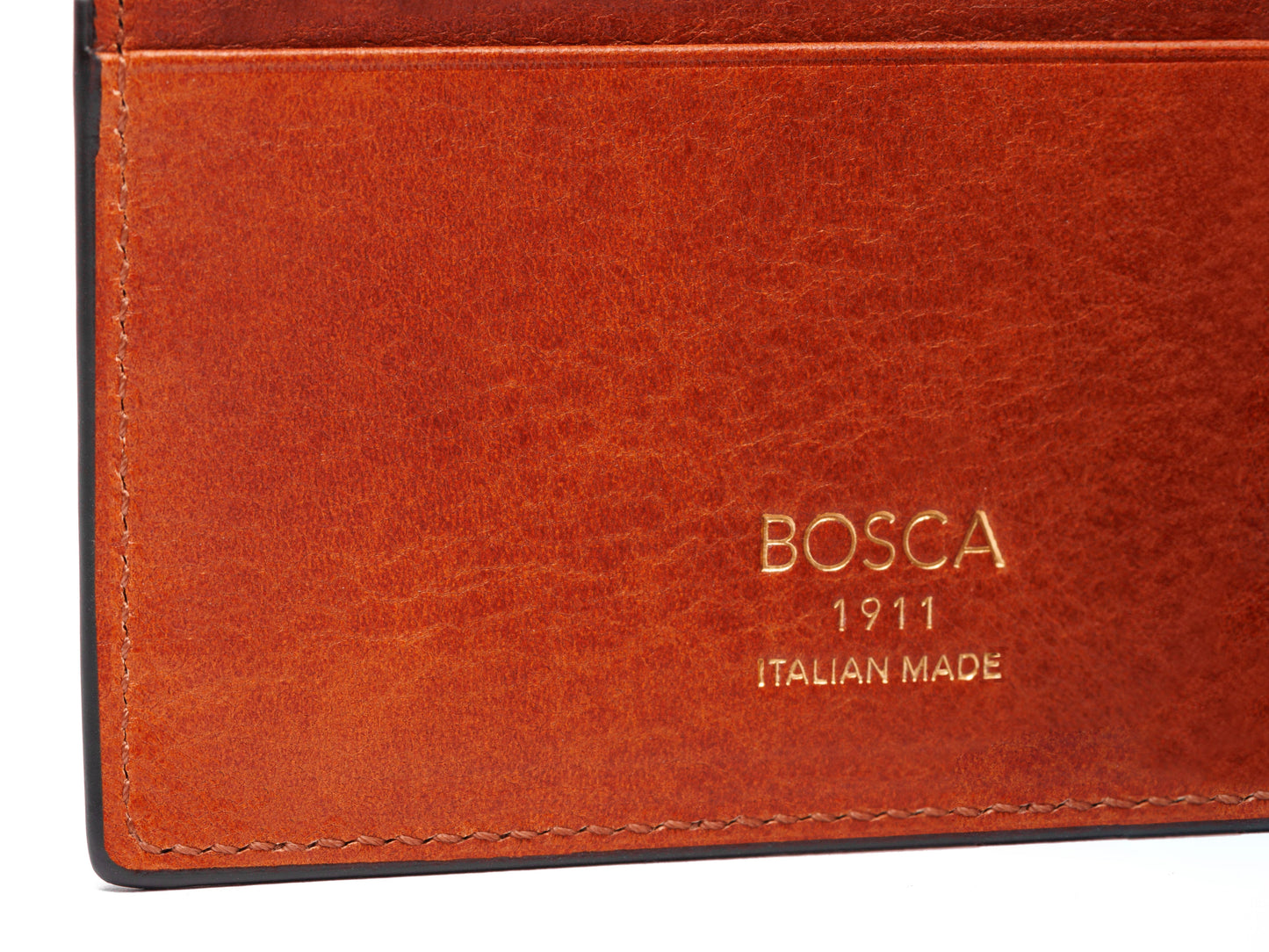 Bosca Dolce Italia Euro Deluxe Executive Wallet w/Passcase - RFID Amber