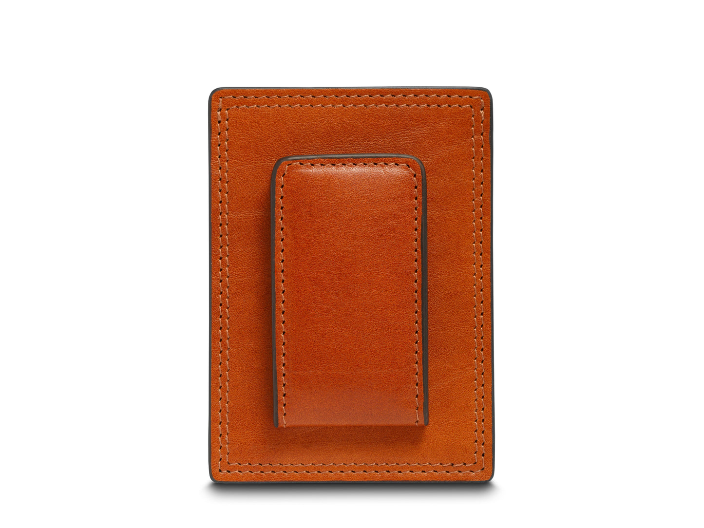 Bosca Dolce Italia Front Pocket Wallet Amber
