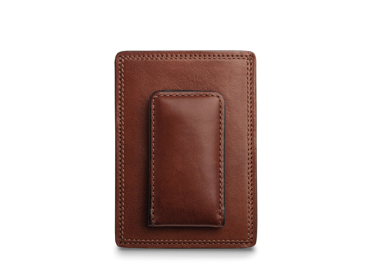 Bosca Deluxe Front Pocket Wallet Dark Brown