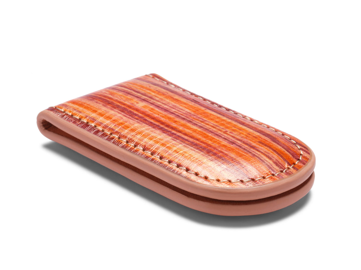 Bosca Magnetic Money Clip Red/Orange/Pink