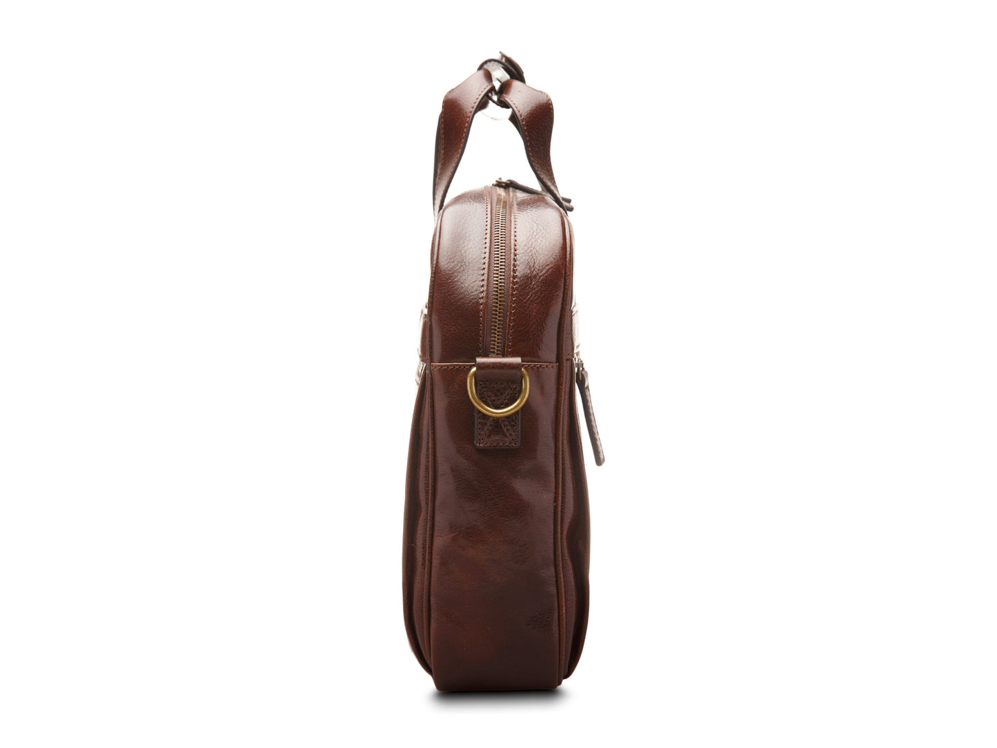 Bosca Firenze Single Gusset Stringer Dark Brown