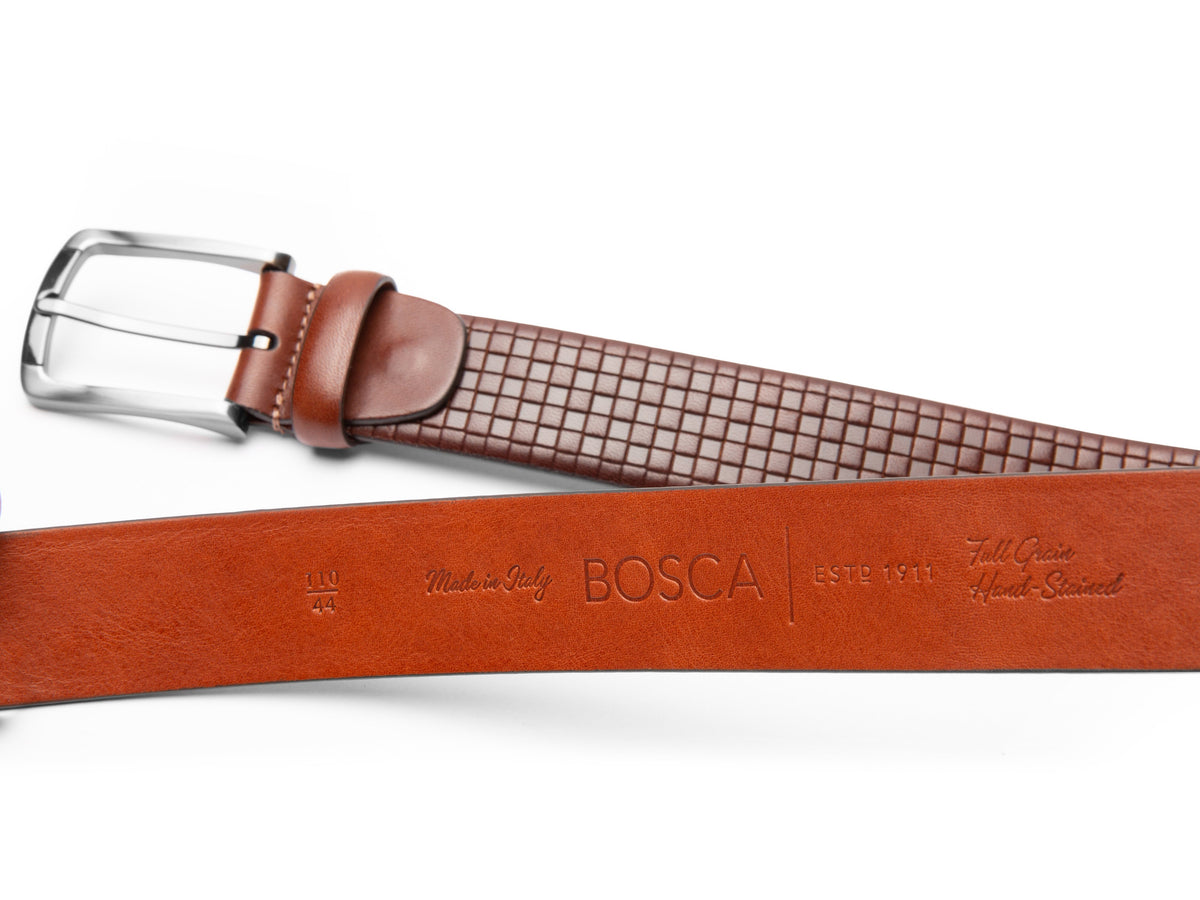 Bosca Avelino Belt Dark Brown