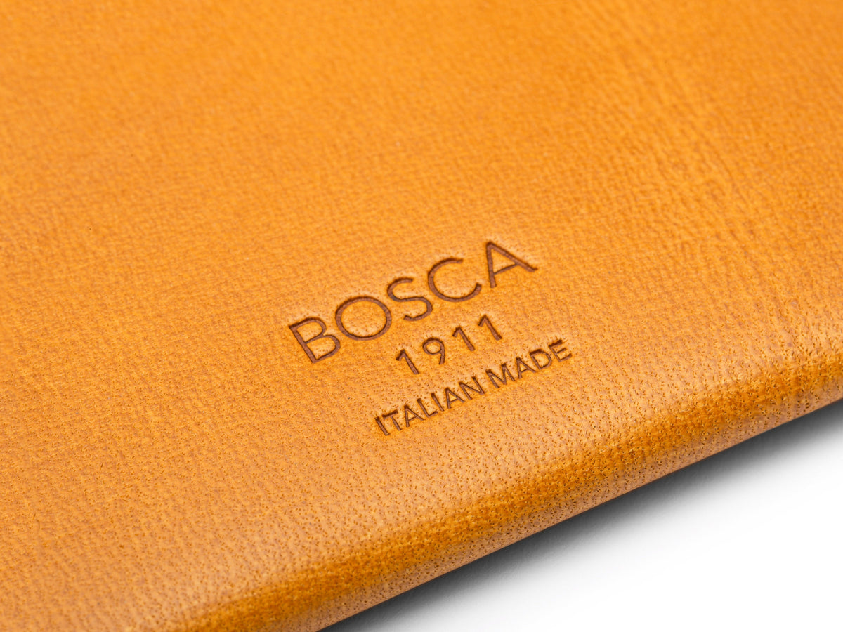Bosca Front Pocket Card Case Blue