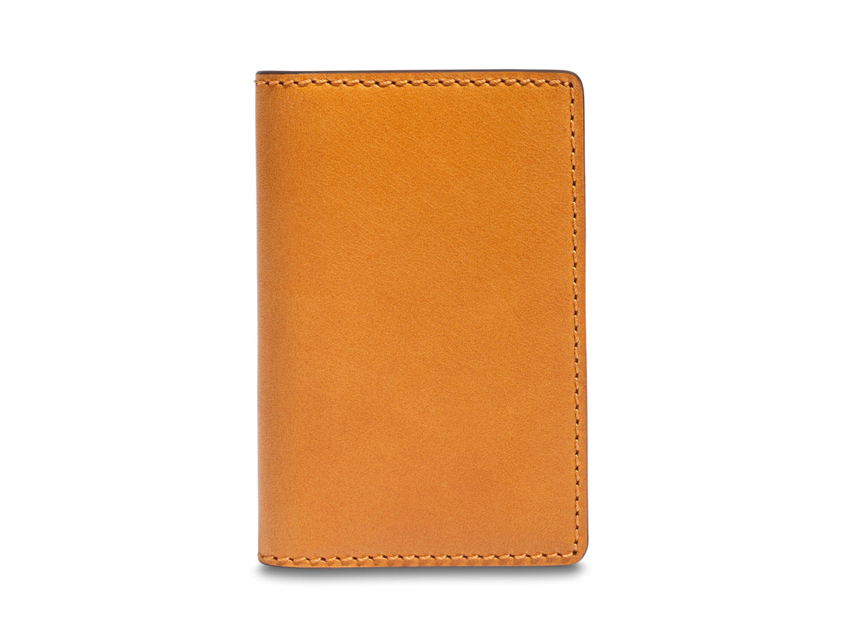 Bosca Britan Calling Card Case Tan