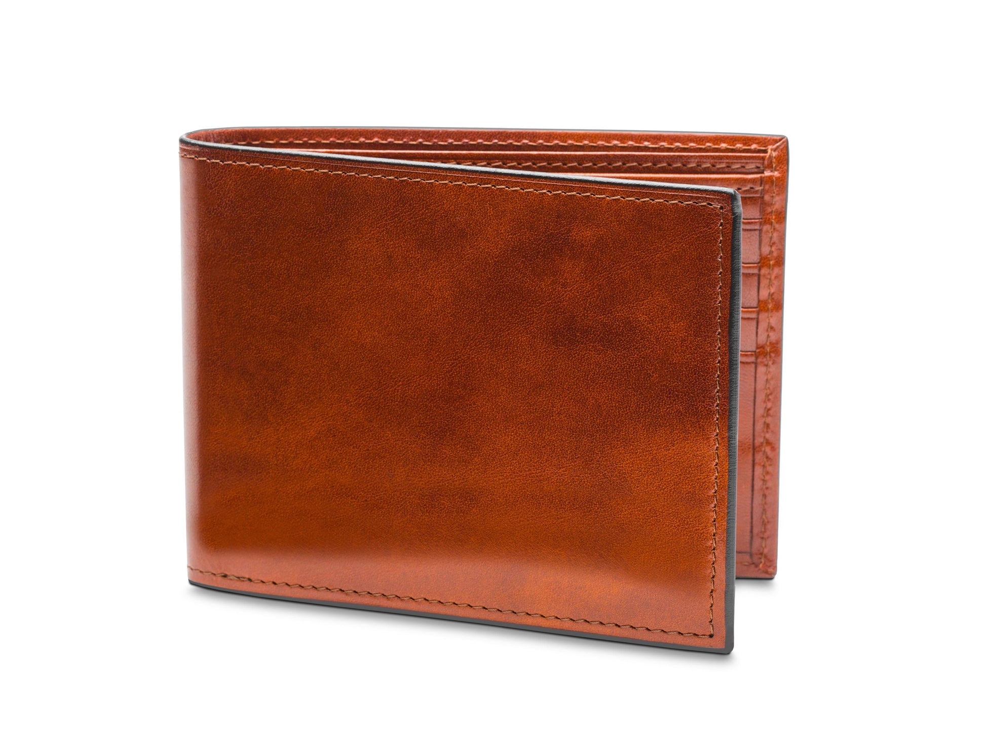 Bosca Old Leather Italia Bifold With Card / I.D. Flap Amber