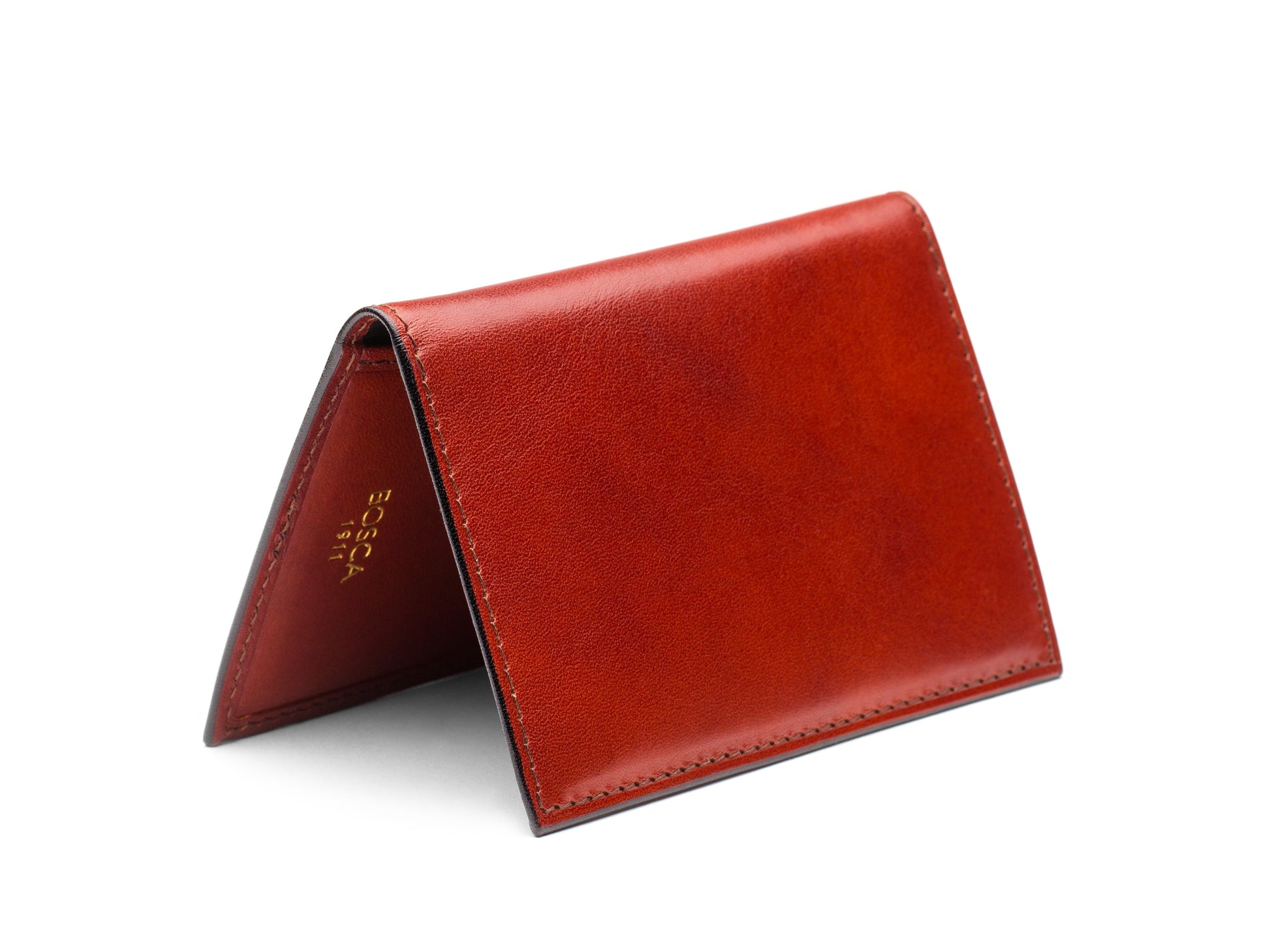 Bosca Old Leather 8 Pocket Credit Card Case Cognac