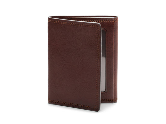 Bosca Double I.D. Trifold Dolce  Dark Brown