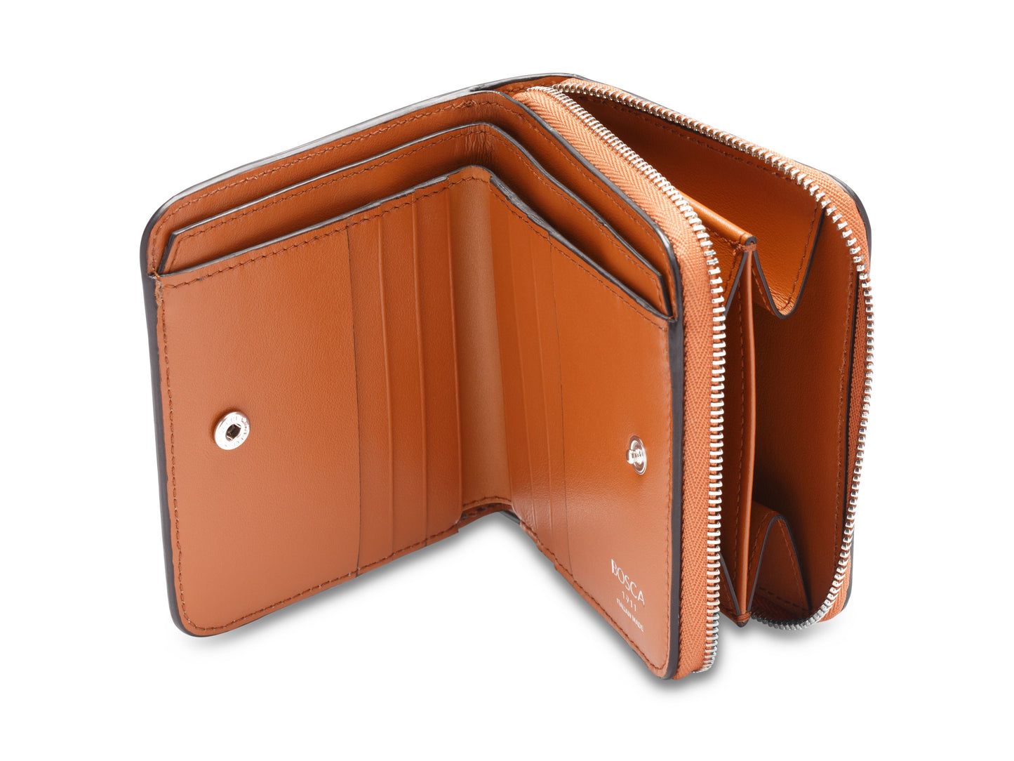 Bosca Italia 4" Billfold Wallet with Zip Nut