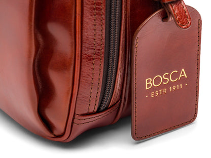 Bosca Stringer Bag Old Leather Classic  Cognac
