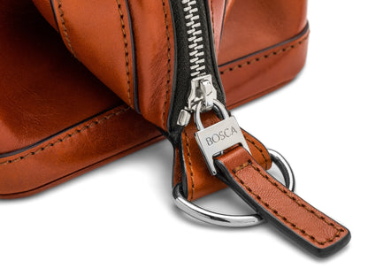 Bosca Old Leather 10" Zipper Utilikit Amber