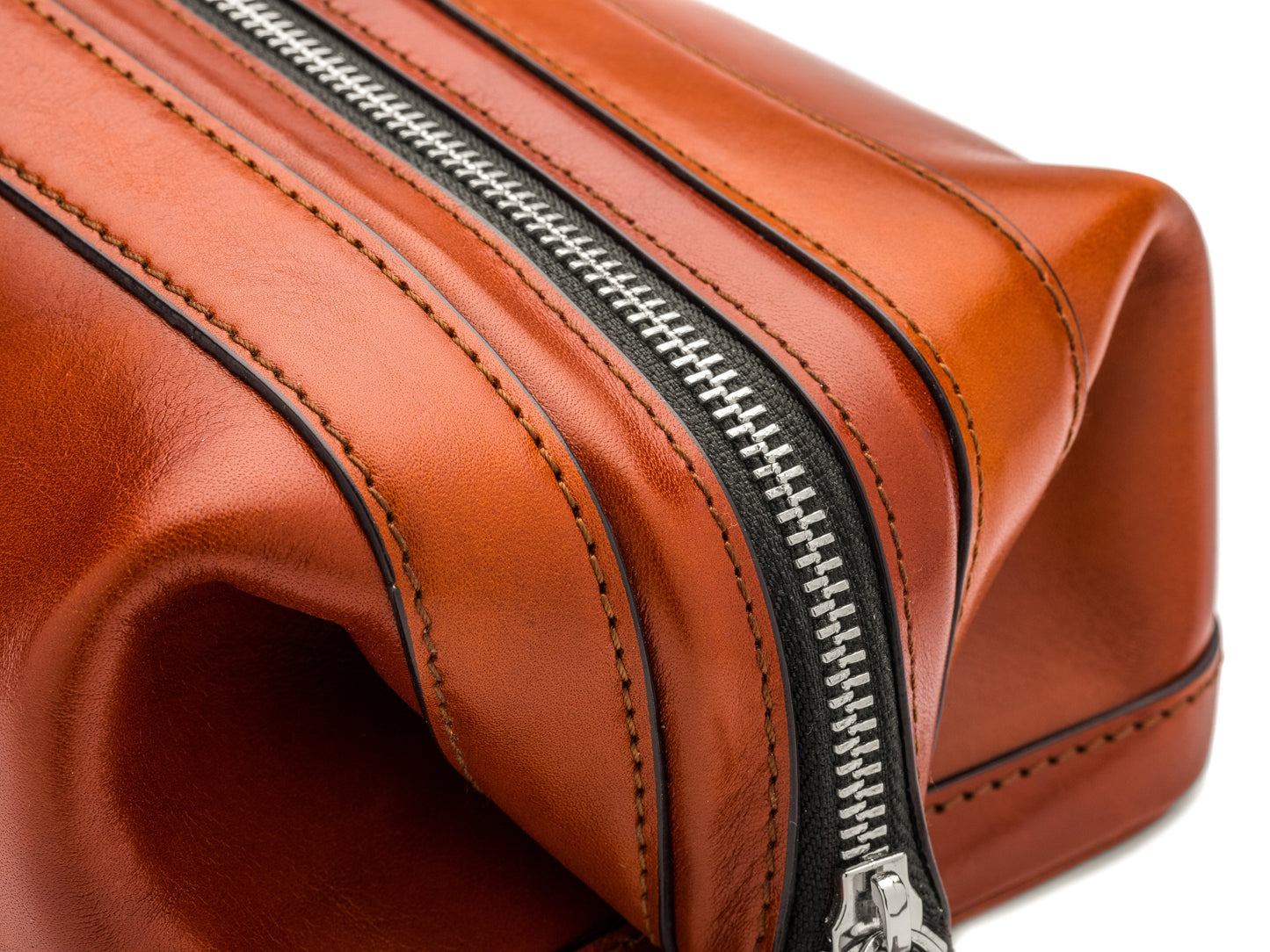 Bosca Old Leather 10" Zipper Utilikit Amber