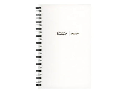 Bosca Spiral Calendar Refill for Address Book / Weekly Minder - 2027 Cream