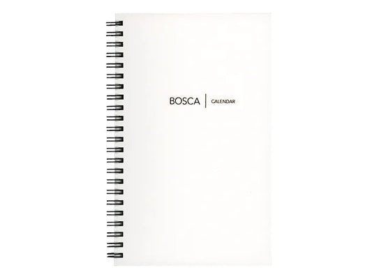 Bosca Spiral Calendar Refill for Address Book / Weekly Minder - 2027 Cream