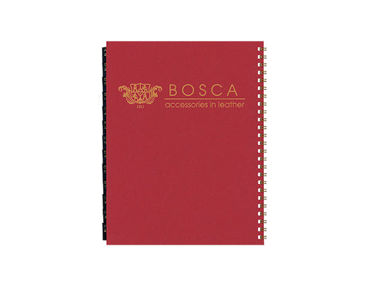 Bosca Address Book Refill 6.75 x 8.75 Red