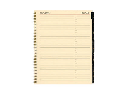 Bosca Address Book Refill 6.75 x 8.75 Red