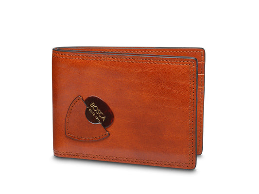 Bosca Italia Small Guitar Pick Wallet Amber