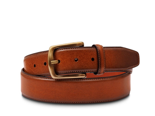 Bosca Venice Belt Amber