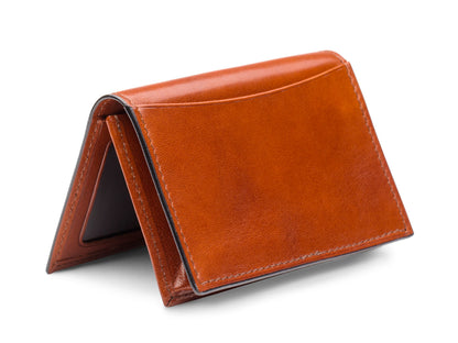 Bosca Old Leather Full Gusset, 2 Pkt Card Case W/ I.D. Cognac