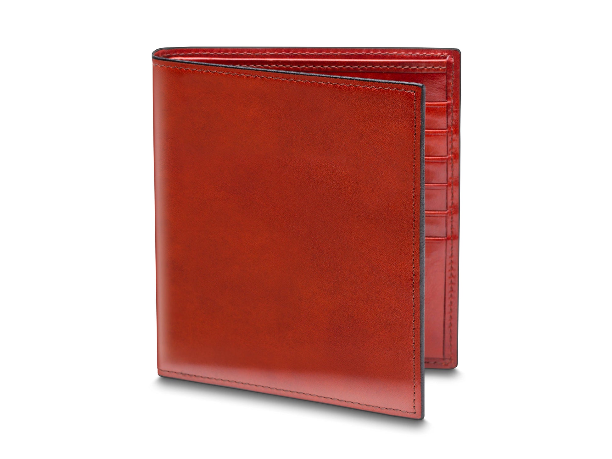 Bosca Old Leather Italia 12 Pocket Credit Wallet Cognac