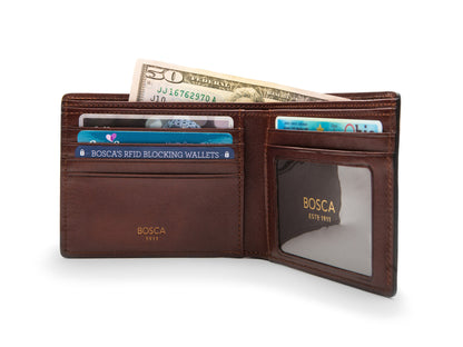 Bosca Executive I.D. Wallet Dolce  Dark Brown