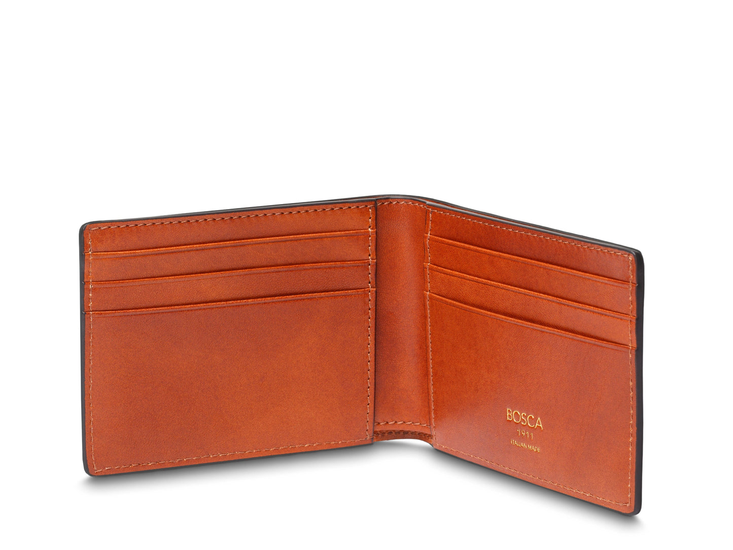 Bosca Dolce Italia Small Bifold Wallet Amber