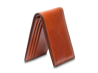 Bosca Dolce Italia Small Bifold Wallet Amber