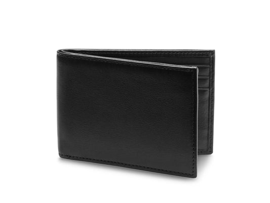 Bosca Nappa Vitello Small Bifold Wallet Black
