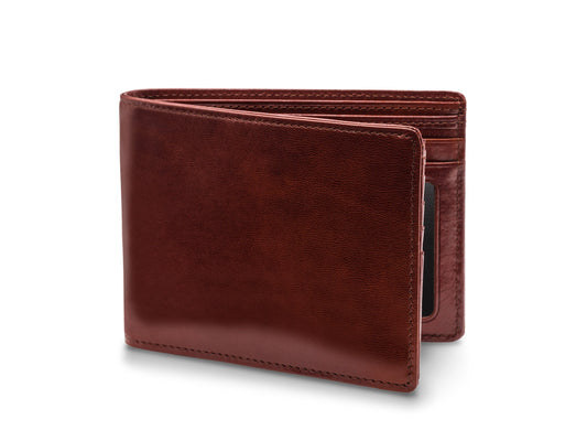 Bosca Old Leather 5 Pocket Wallet W/ I.D. Dark Brown