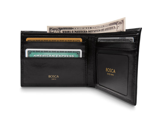 Bosca Old Leather Executive I.D. Wallet Black