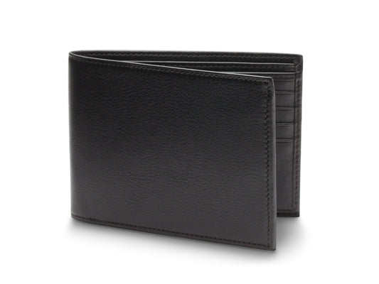 Bosca Nappa Vitello Bifold With Card / I.D. Flap Black