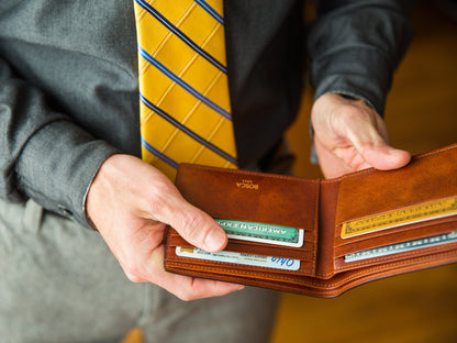 Bosca 8-Pocket Deluxe Executive Wallet  Black
