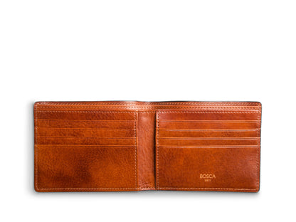 Bosca 8-Pocket Deluxe Executive Wallet  Black