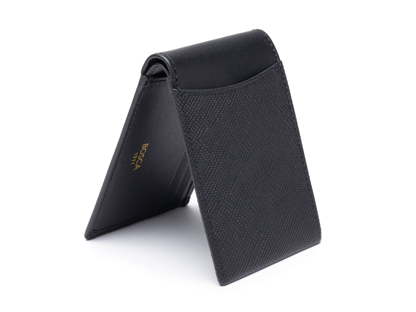 Bosca Safianno Hall Pass Wallet  Black