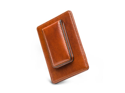 Bosca Old Leather Italia Front Pocket Wallet Amber