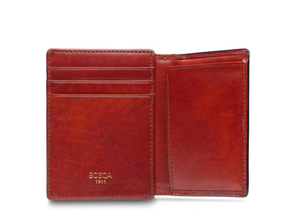 Bosca Old Leather Front Pocket I.D. Wallet Cognac
