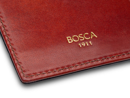 Bosca Old Leather Front Pocket I.D. Wallet Cognac