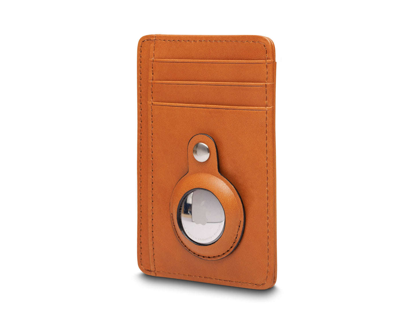 Bosca Old Leather AirTag 7 Pocket I.D. Card Case Saddle