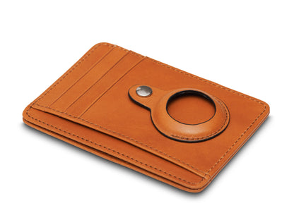 Bosca Old Leather AirTag 7 Pocket I.D. Card Case Saddle