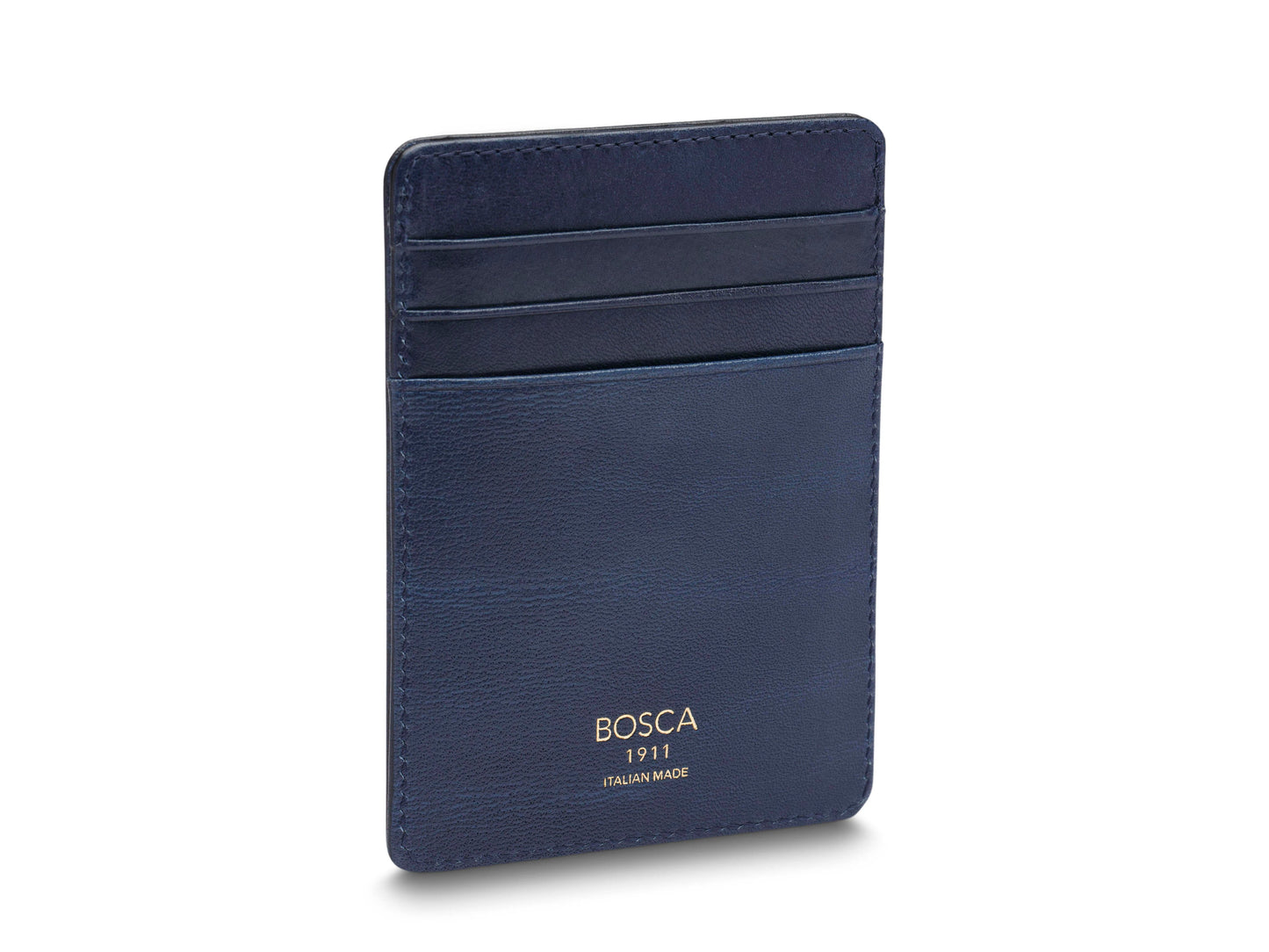 Bosca Old Leather Front Pocket Wallet Saddle
