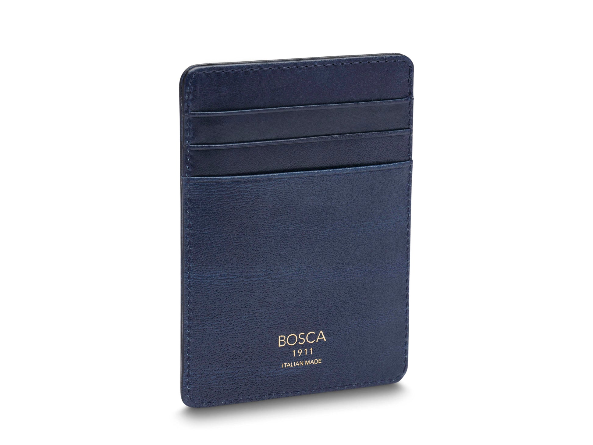 Bosca Old Leather Front Pocket Wallet Saddle