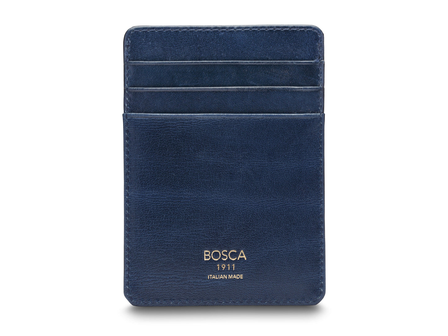 Bosca Old Leather Front Pocket Wallet Saddle