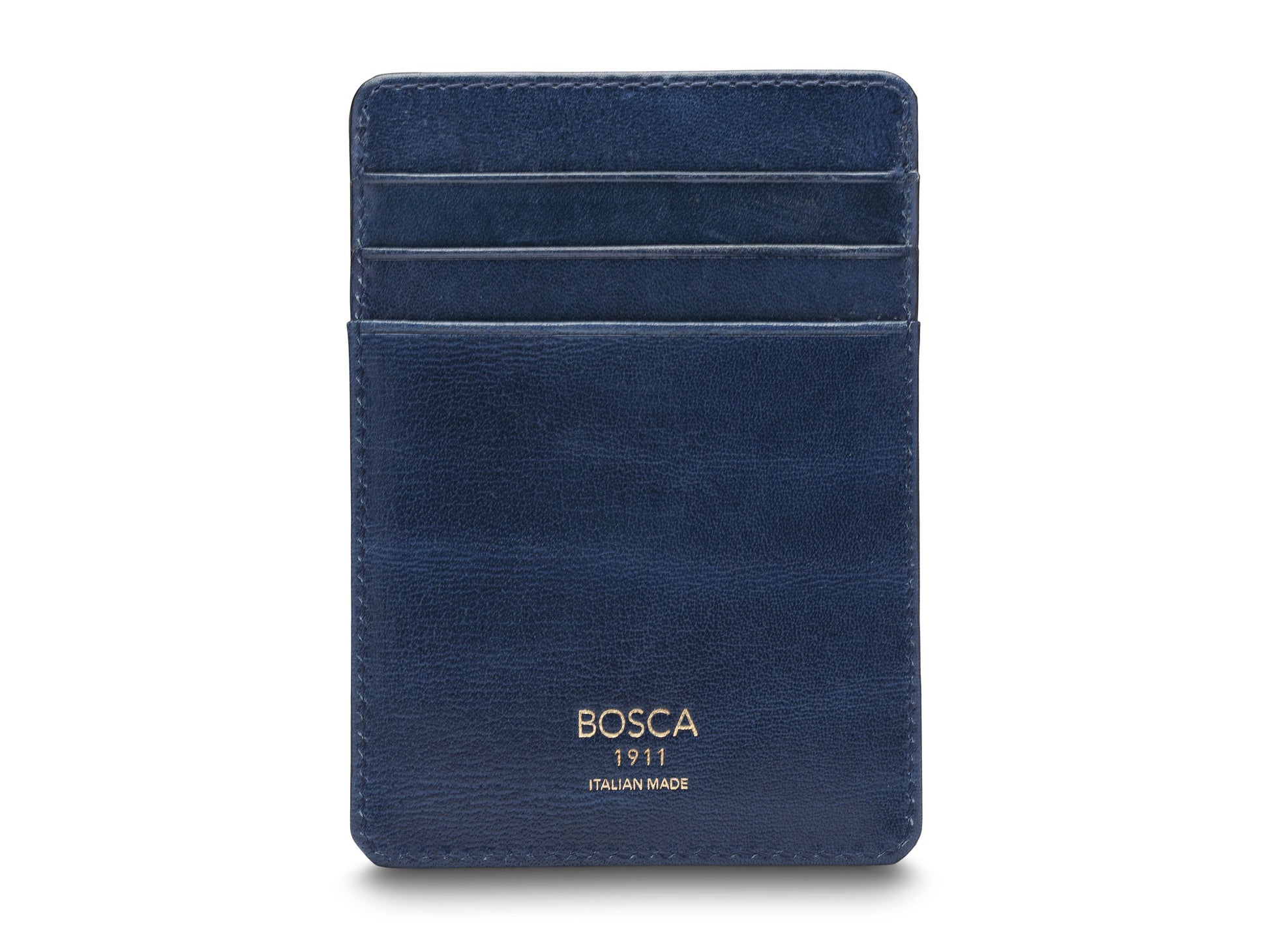Bosca Old Leather Front Pocket Wallet Saddle