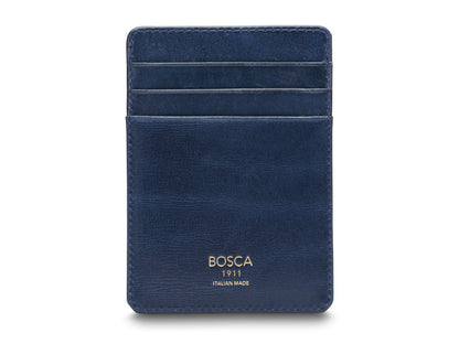 Bosca Old Leather Front Pocket Wallet Saddle