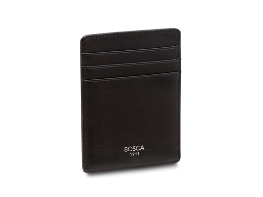 Bosca Nappa Vitello Front Pocket Wallet Black