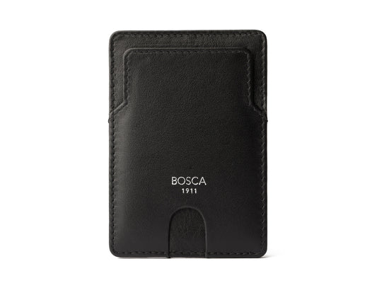 Bosca Nappa Vitello Slim Card Case  Black