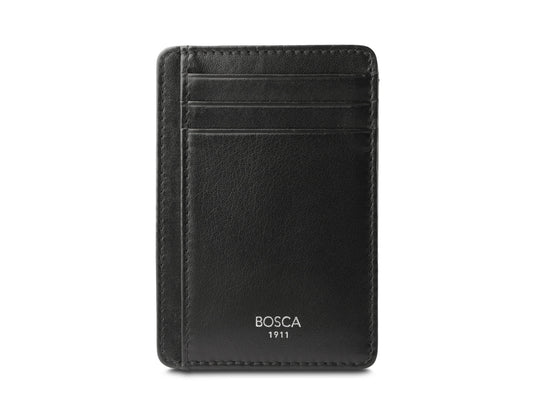Bosca Nappa Vitello 7 Pocket I.D. Card Case -RFID Black