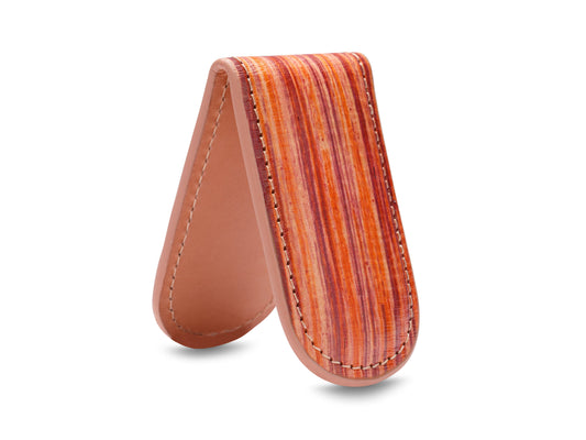 Bosca Magnetic Money Clip  Red/Orange/Pink