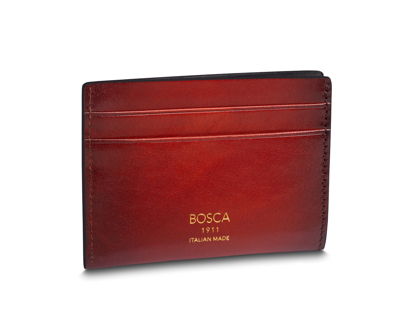 Bosca Smoked Old Leather Weekend Wallet Smoked Red