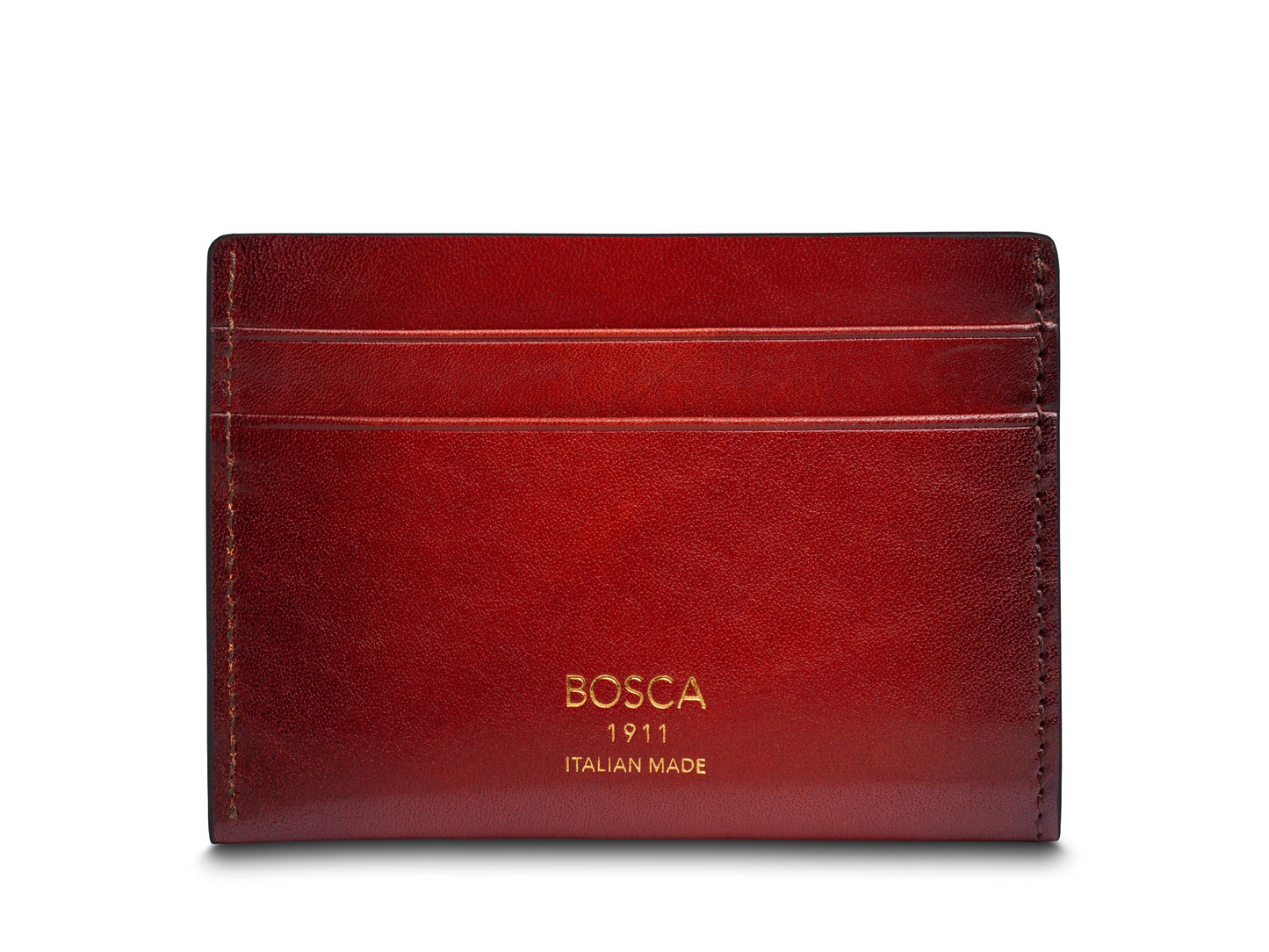 Bosca Smoked Old Leather Weekend Wallet Smoked Red