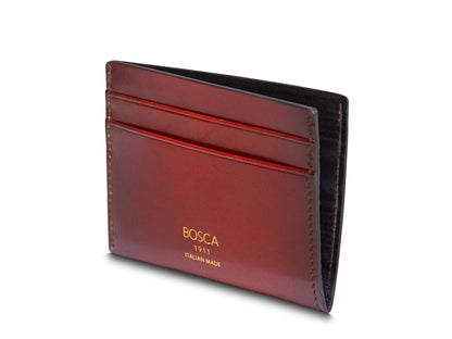 Bosca Smoked Old Leather Weekend Wallet Smoked Red